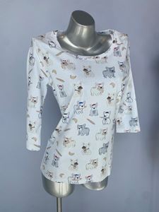 Picture of Cotn Frenchie Pima Cotton 3/4 Sleeve Top