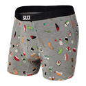 Picture of Saxx Vibe Boxer Brief - Grey Sushi Doobie Doo