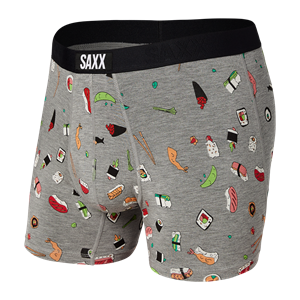 Picture of Saxx Vibe Boxer Brief - Grey Sushi Doobie Doo