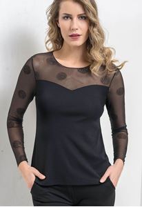 Picture of Moretta Mesh Dot Top